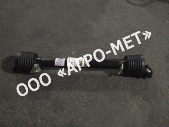 Карданный вал 6-ой серии с защитным кожухом 710Нм, L = 800 крестовина 30,2х92, профиль треугольник