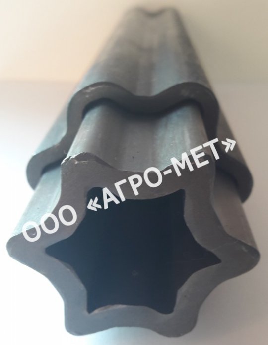 Комплект звездчатых профильных труб 6-ой, 8-ой серии 56,8+47,4мм L=1000мм